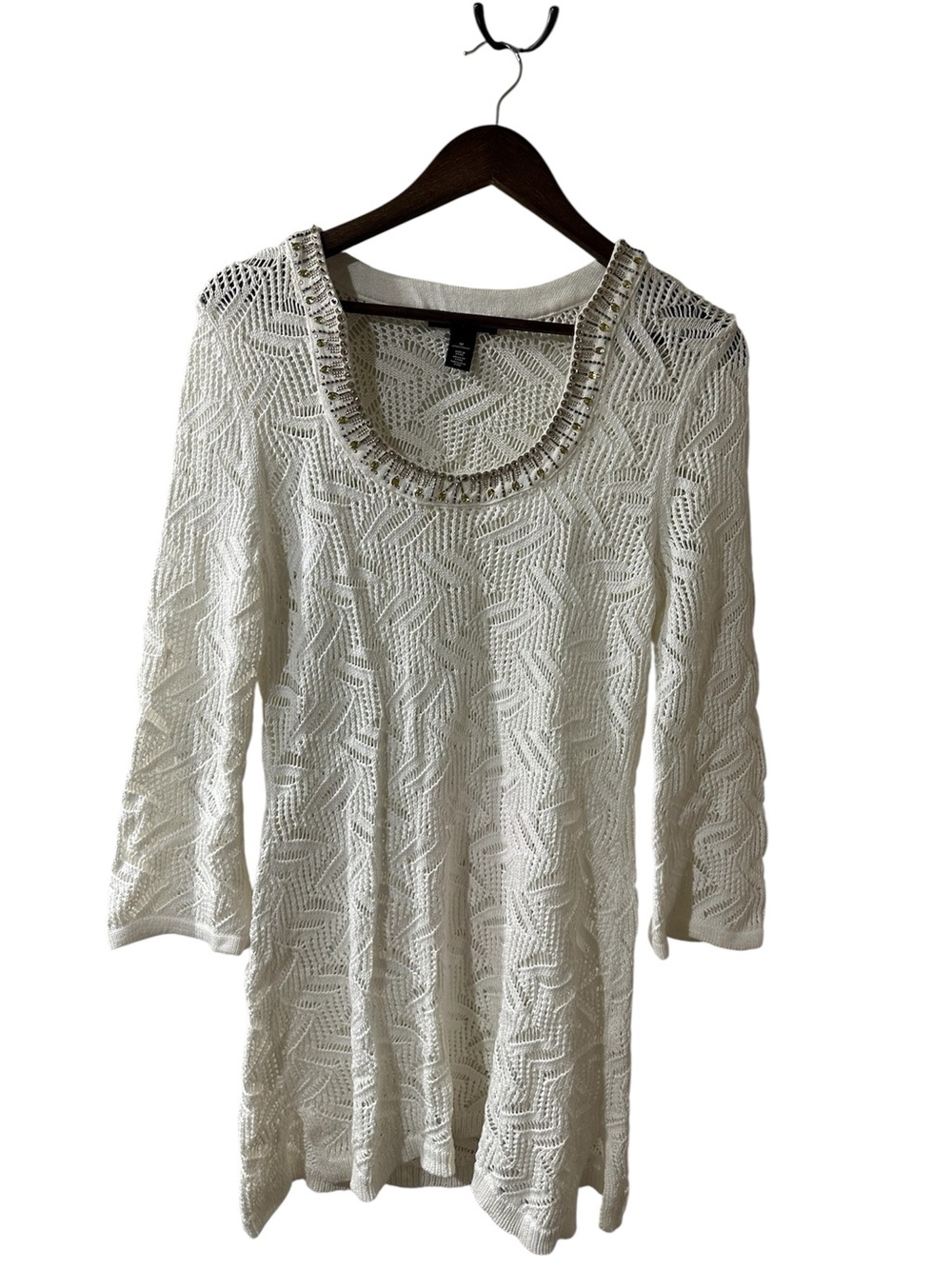 White House Black Market White Dress Women’s Elegant Chic Sz M